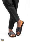 LEOPARD SKIN DOTTED  DOTTED PATTERN  STYLISH BAR  SANDALS FOR MEN